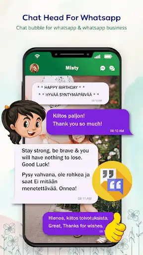 Play Chat head for Whatsapp: No Blue Tick  and enjoy Chat head for Whatsapp: No Blue Tick with UptoPlay