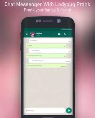 Play Chat Messenger With Ladybug Prank