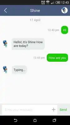 Play Chat Messenger With Shine Shimmer