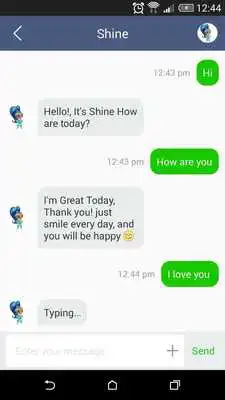 Play Chat Messenger With Shine Shimmer