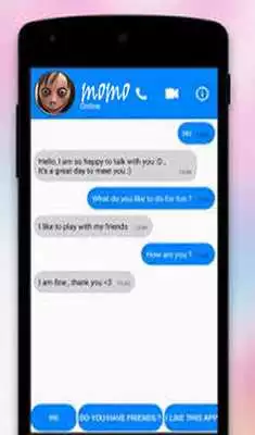 Play Chat Momo creepy talk for free Prank