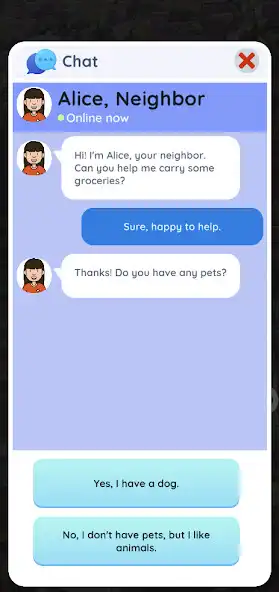Play Chat Quest: Dialogue Game as an online game Chat Quest: Dialogue Game with UptoPlay