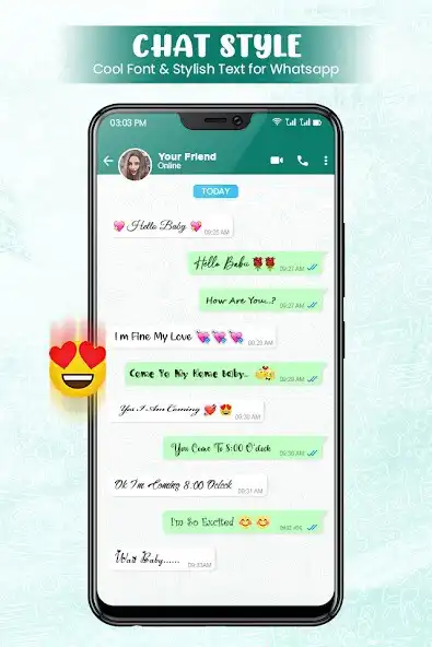 Play Chat Style : Font  Keyboard as an online game Chat Style : Font  Keyboard with UptoPlay