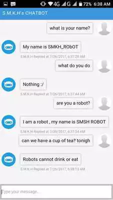 Play CHATTING ROBOT - S.M.K.H ChatBot