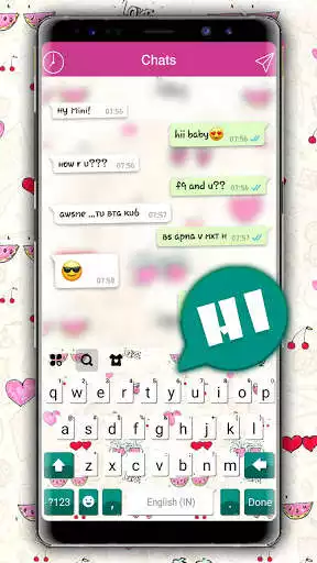 Play Chatting SMS Cute Keyboard Background  and enjoy Chatting SMS Cute Keyboard Background with UptoPlay