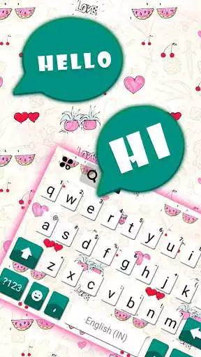 Play Chatting SMS Cute Keyboard Background as an online game Chatting SMS Cute Keyboard Background with UptoPlay