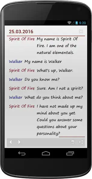 Play Chat with the Spirit Of Fire as an online game Chat with the Spirit Of Fire with UptoPlay