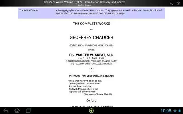 Play Chaucers Works, Volume 6