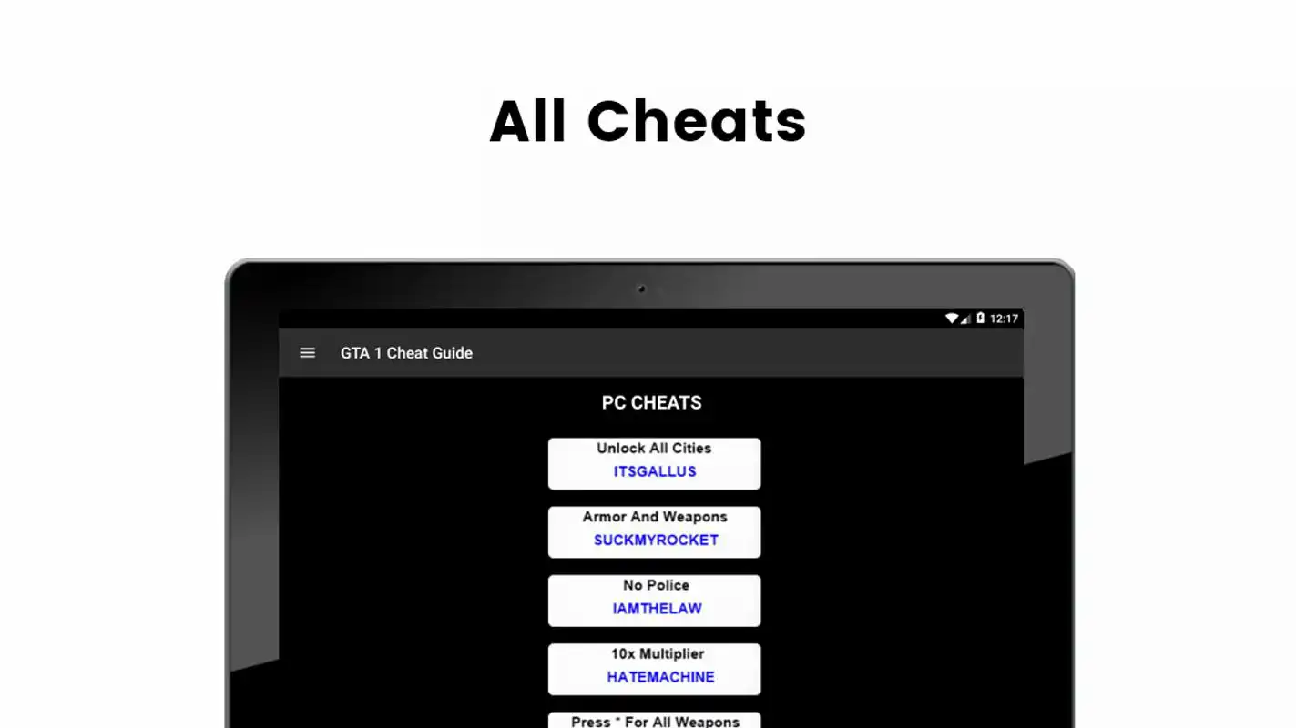 Play Cheat Guide GTA 1 (GTA I)