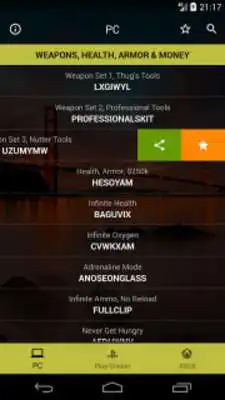Play Cheats for GTA San Andreas (for GTA SA)