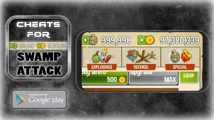 Play Cheats For Swamp Attack App For - Prank.