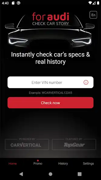 Play Check Car History For Audi  and enjoy Check Car History For Audi with UptoPlay