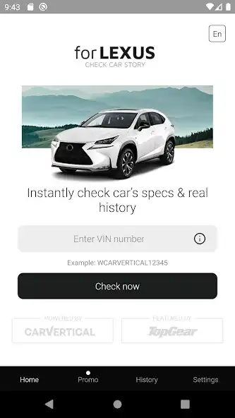 Play Check Car History for Lexus  and enjoy Check Car History for Lexus with UptoPlay