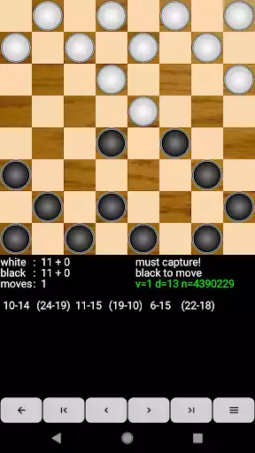 Play Checkers for Android as an online game Checkers for Android with UptoPlay