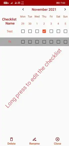 Play Checklist By Date as an online game Checklist By Date with UptoPlay