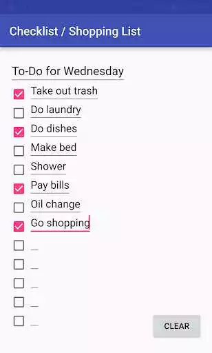 Play Checklist / Shopping List as an online game Checklist / Shopping List with UptoPlay
