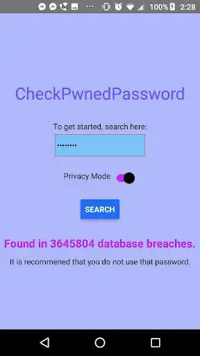 Play CheckPwnedPassword as an online game CheckPwnedPassword with UptoPlay