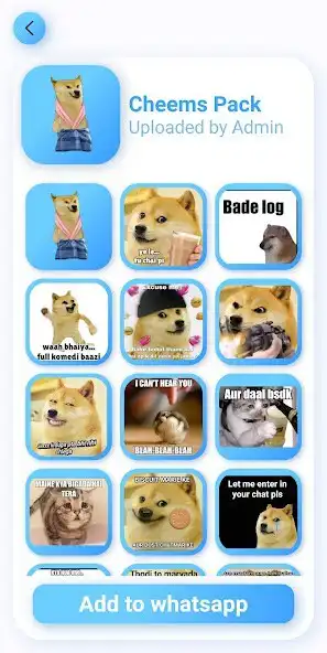 Play CheemStickers : Doge Stickers as an online game CheemStickers : Doge Stickers with UptoPlay