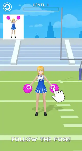 Play Cheerleader Pose  and enjoy Cheerleader Pose with UptoPlay