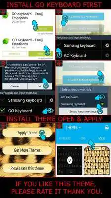 Play Cheetah Gold Go Keyboard