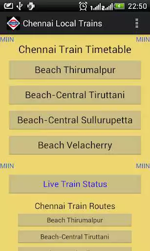 Play Chennai Local Train Timetable  and enjoy Chennai Local Train Timetable with UptoPlay