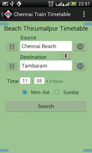 Play Chennai Local Train Timetable as an online game Chennai Local Train Timetable with UptoPlay