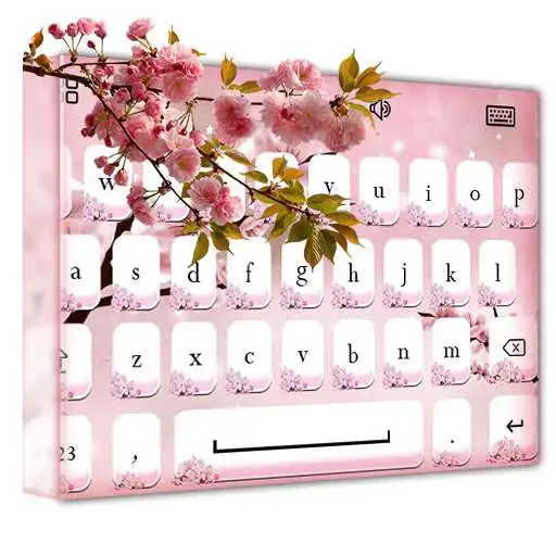 Free play online Cherry Blossom Keyboard Theme APK