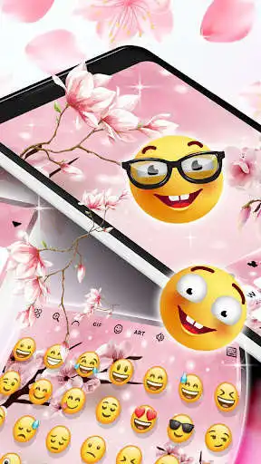 Play Cherry Blossom Keyboard Theme
