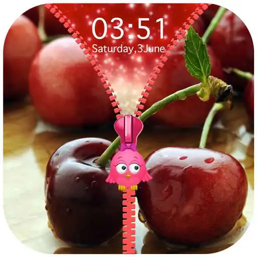 Play Cherry Zipper Lock Screen APK