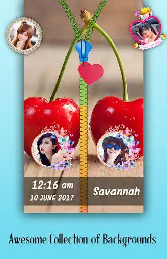 Play Cherry Zipper Lock Screen  and enjoy Cherry Zipper Lock Screen with UptoPlay