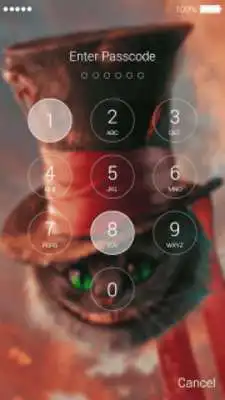 Play Cheshire cat lock screen