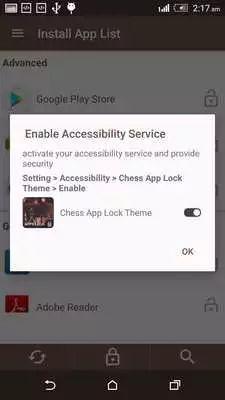 Play Chess App Lock Theme