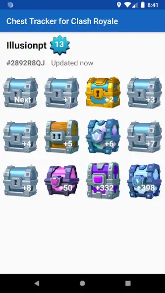 Play Chest Tracker for CR as an online game Chest Tracker for CR with UptoPlay