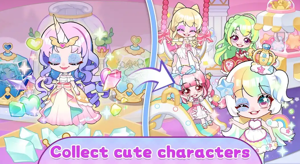 Play Chibi Doll Princess Dress up as an online game Chibi Doll Princess Dress up with UptoPlay
