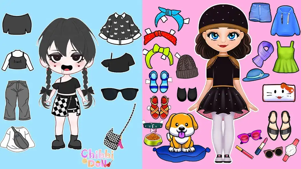Play Chibi Dolls Game Girl Dress up  and enjoy Chibi Dolls Game Girl Dress up with UptoPlay