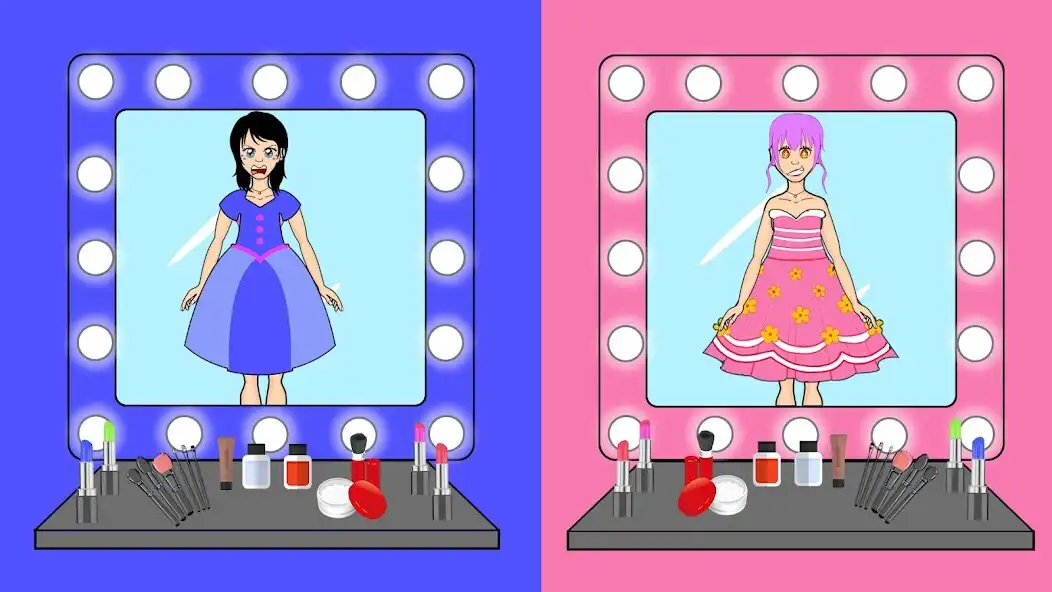 Play Chibi Dolls:Girl Dress Up Game as an online game Chibi Dolls:Girl Dress Up Game with UptoPlay