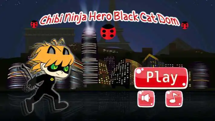 Play Chibi Ninja Hero Black Cat Dom