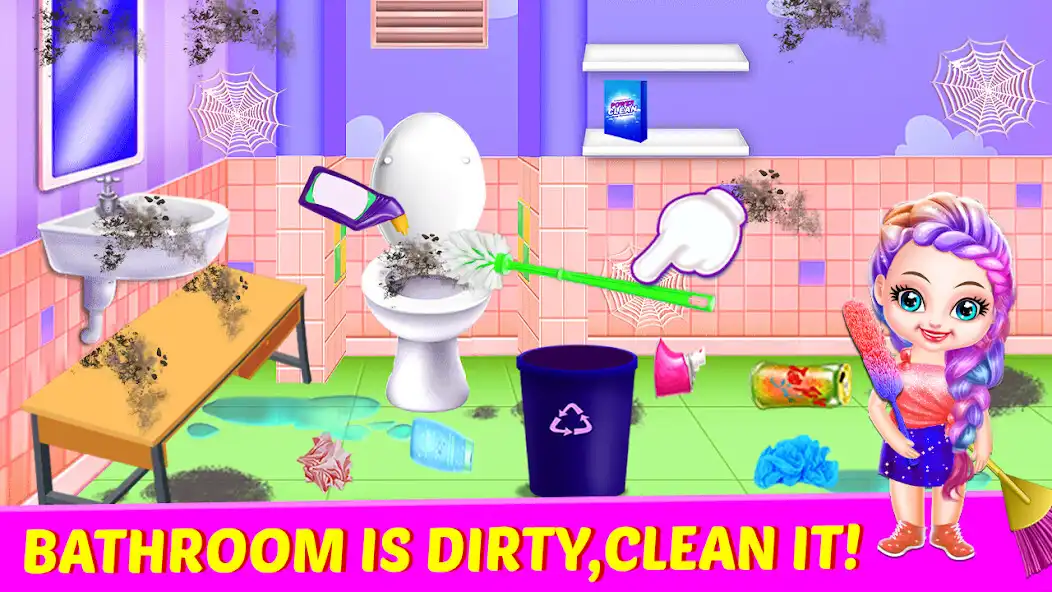 Play Chic Doll Kids House Clean Up as an online game Chic Doll Kids House Clean Up with UptoPlay
