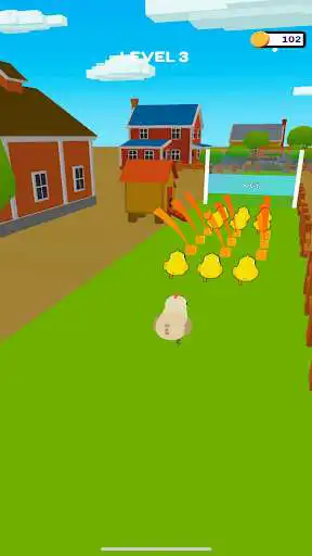 Play Chicken Crowd Control 3D as an online game Chicken Crowd Control 3D with UptoPlay