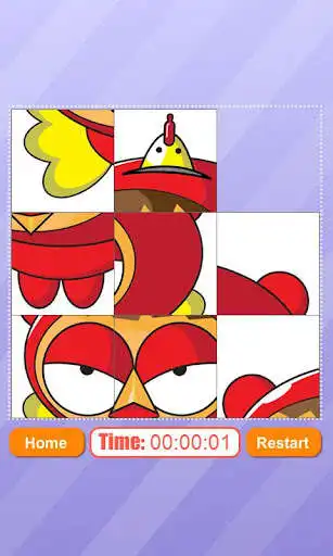 Play Chicken Hero & Friends Puzzle as an online game Chicken Hero & Friends Puzzle with UptoPlay