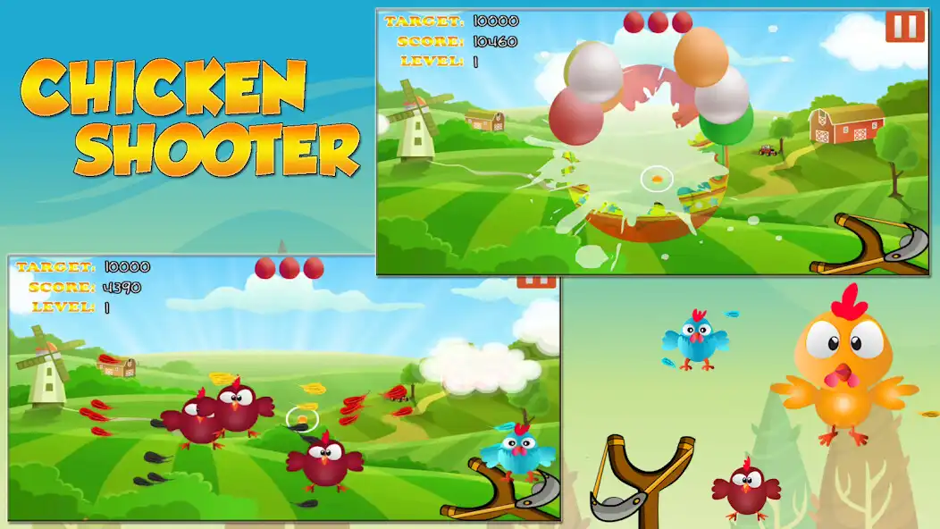 Play Chicken Hunt - Chicken Shooter as an online game Chicken Hunt - Chicken Shooter with UptoPlay