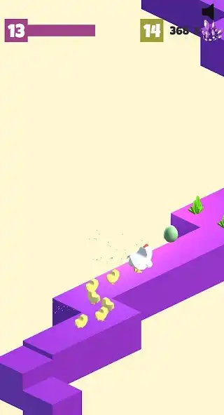 Play Chicken Run -3D ZigZag Game as an online game Chicken Run -3D ZigZag Game with UptoPlay