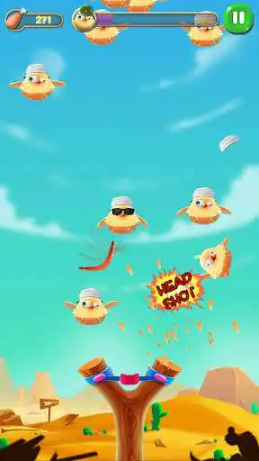 Play ChickShot - Casual chicken shooting as an online game ChickShot - Casual chicken shooting with UptoPlay