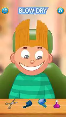 Play Child game / blonde hair cut