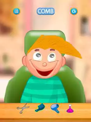 Play Child game / blonde hair cut