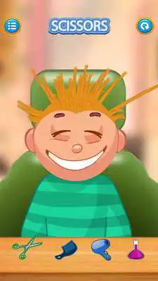 Play Child game / blonde hair cut