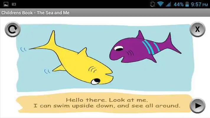 Play Childrens Book - The Sea  Me