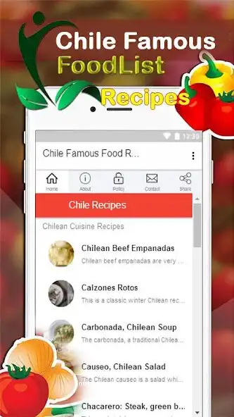 Play Chile Food Recipes  and enjoy Chile Food Recipes with UptoPlay