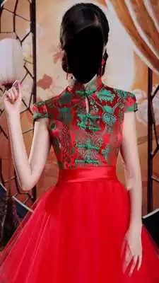 Play Chinese Bridal Dress Photo Montage