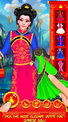 Play Chinese Doll - Fashion Salon Dress up  Makeover